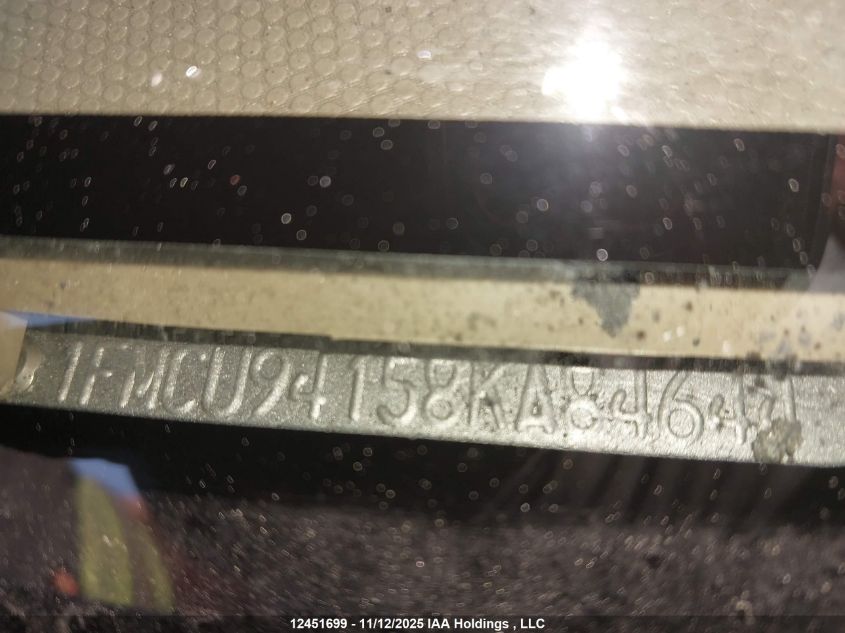 2008 Ford Escape Limited VIN: 1FMCU94158KA84644 Lot: 12451699