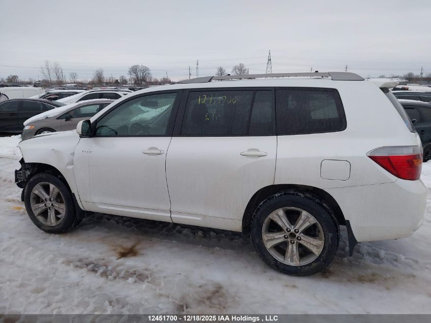 2009 Toyota Highlander Sport VIN: JTEES43A692140823 Lot: 12451700