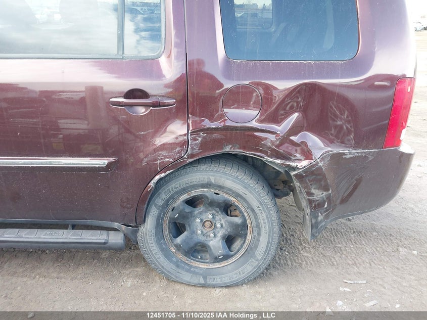 2013 Honda Pilot Touring VIN: 5FNYF4H9XDB502498 Lot: 12451705