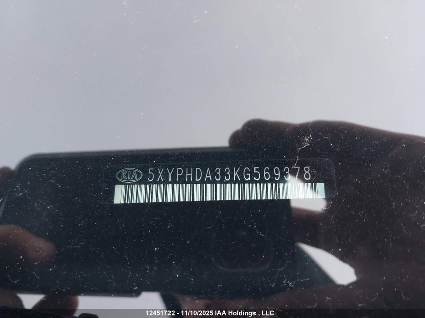 5XYPHDA33KG569378 2019 KIA SORENTO photo no. 19