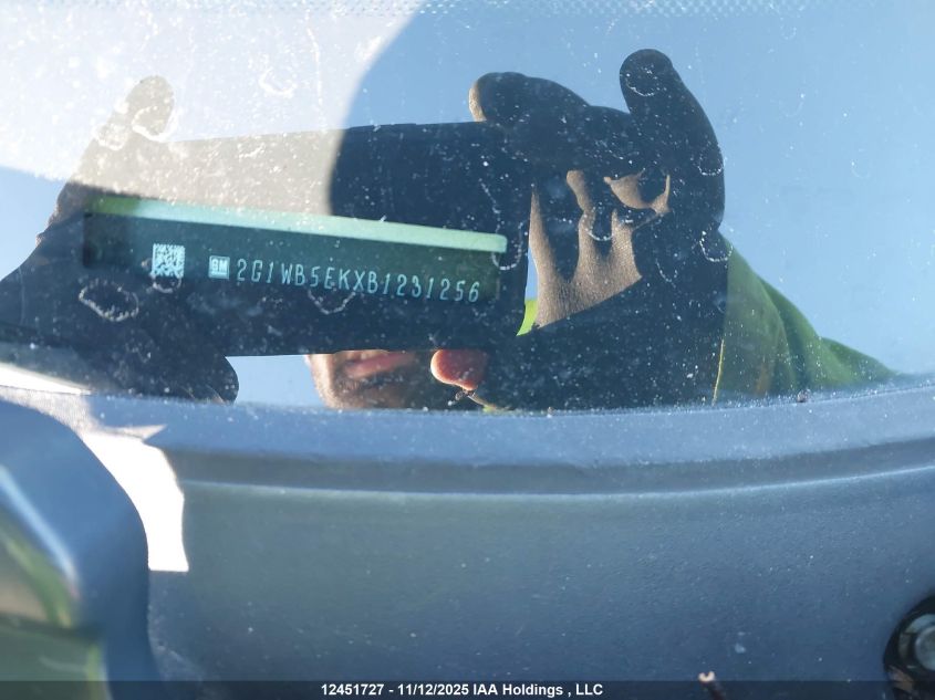 2011 Chevrolet Impala Lt VIN: 2G1WB5EKXB1231256 Lot: 12451727