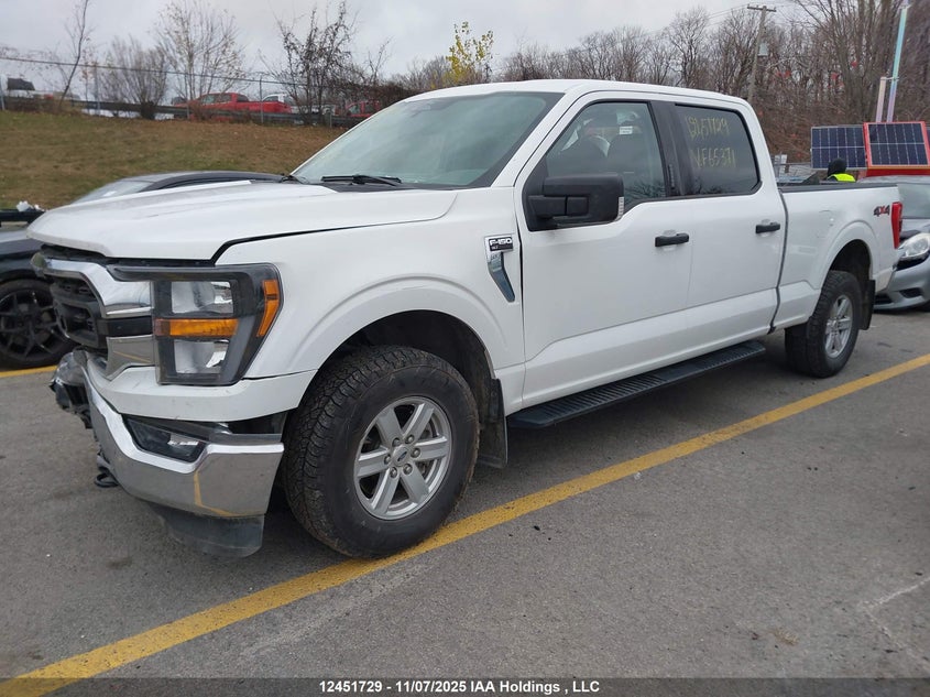2023 Ford F150 Supercrew, Front, IAAI, VIN 1FTFW1E83PKF65371 — photo 2
