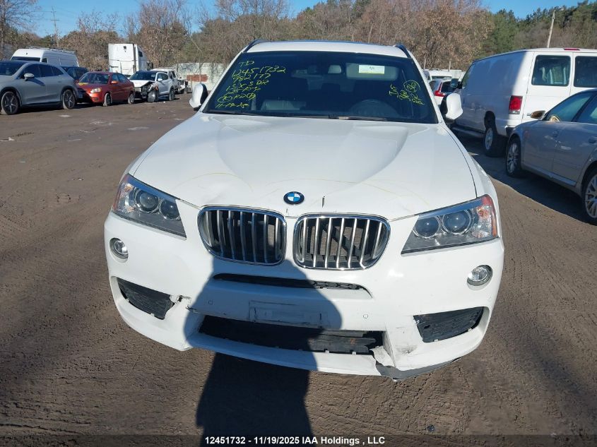 2013 BMW X3 xDrive35I VIN: 5UXWX7C53DL982177 Lot: 12451732