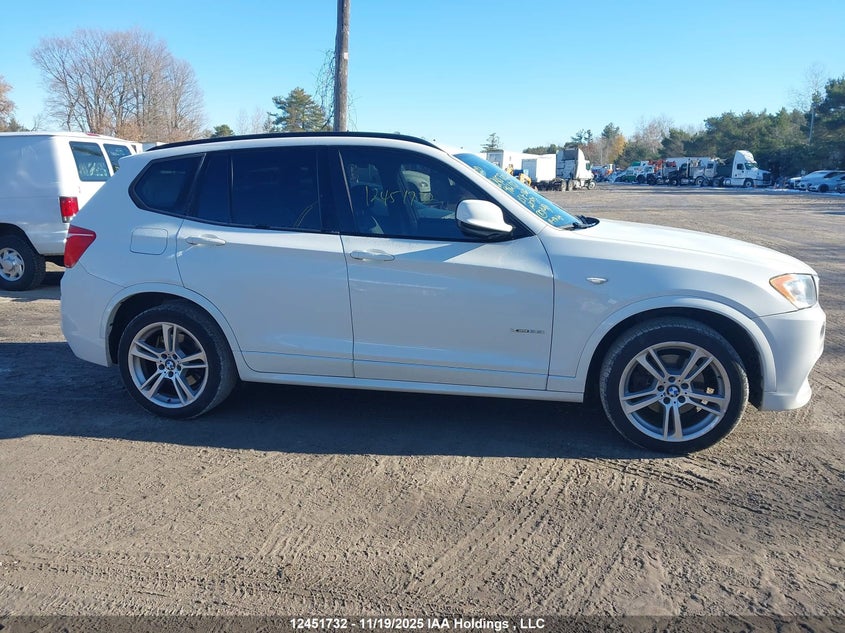 2013 BMW X3 xDrive35I VIN: 5UXWX7C53DL982177 Lot: 12451732