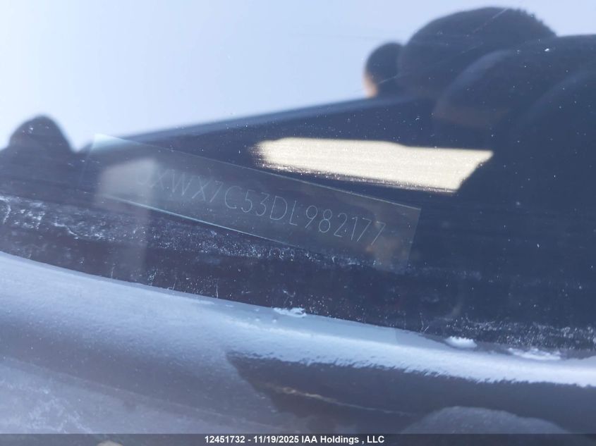 2013 BMW X3 xDrive35I VIN: 5UXWX7C53DL982177 Lot: 12451732