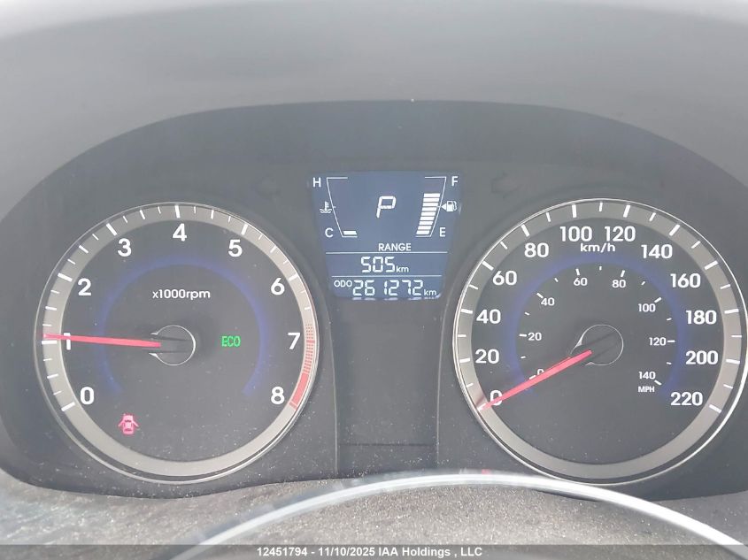 2013 Hyundai Accent Gl VIN: KMHCT4AE1DU380384 Lot: 12451794