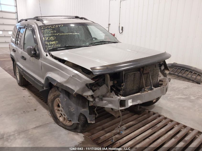 2000 Jeep Grand Cherokee Laredo VIN: 1J4GW48S4YC377364 Lot: 12451843