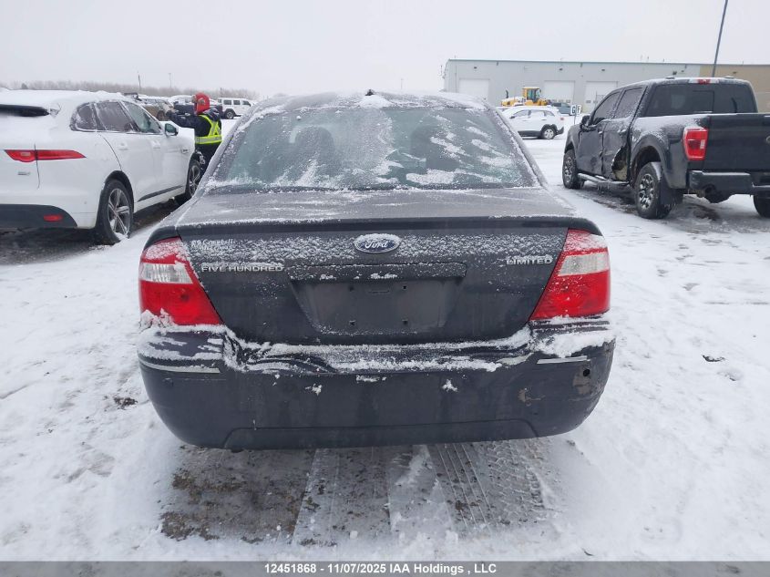 2007 Ford Five Hundred Limited VIN: 1FAHP25137G159758 Lot: 12451868