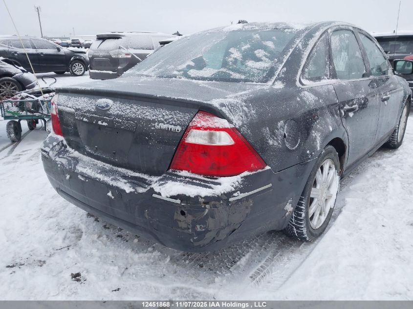 2007 Ford Five Hundred Limited VIN: 1FAHP25137G159758 Lot: 12451868