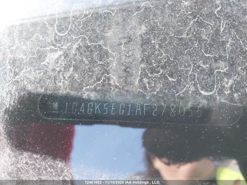 2010 Buick Lacrosse Cxl VIN: 1G4GK5EG1AF278055 Lot: 12451882