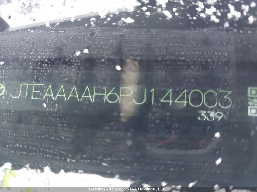 2023 Toyota Venza Xle VIN: JTEAAAAH6PJ144003 Lot: 12451897