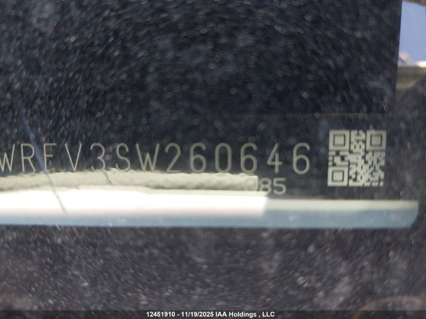 2025 Toyota Rav4 VIN: 2T3RWRFV3SW260646 Lot: 12451910