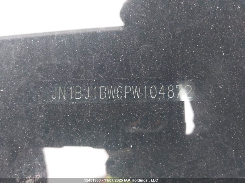 2023 Nissan Qashqai Sv VIN: JN1BJ1BW6PW104872 Lot: 12451933