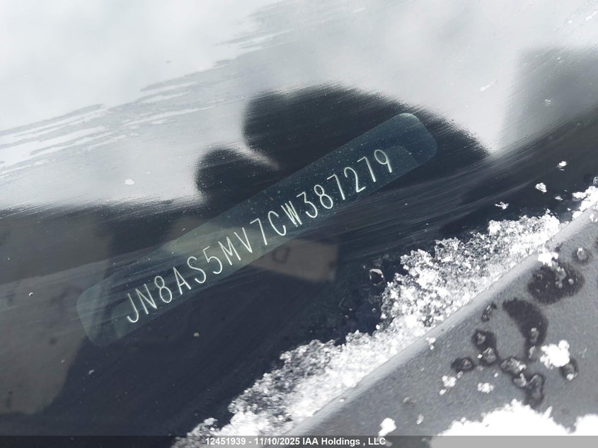 2012 Nissan Rogue S/Sv VIN: JN8AS5MV7CW387279 Lot: 12451939