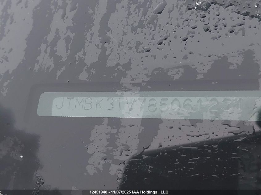 2008 Toyota Rav4 Limited V6 VIN: JTMBK31V785061231 Lot: 12451948