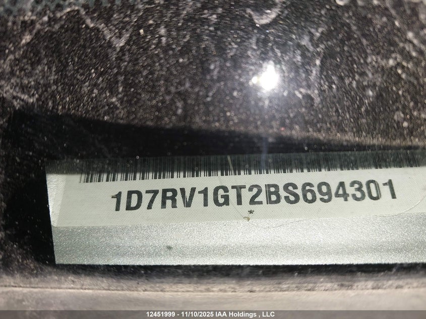 1D7RV1GT2BS694301 2011 DODGE RAM photo no. 20