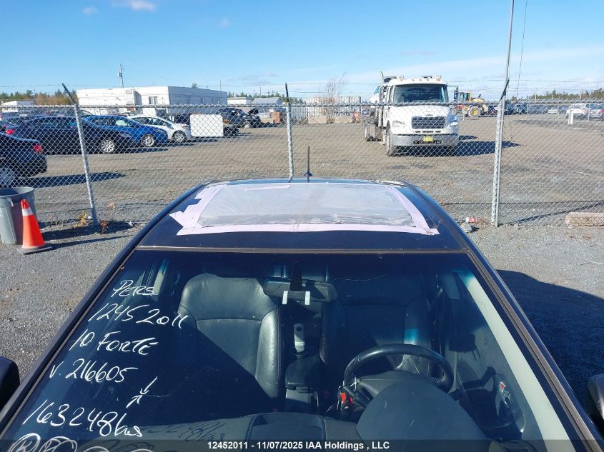 2010 Kia Forte Sx VIN: KNAFW4A32A5216605 Lot: 12452011