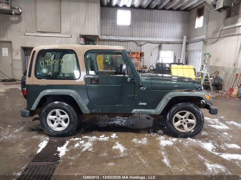 2002 Jeep Wrangler / Tj Se VIN: 1J4FA29P02P749632 Lot: 12452012