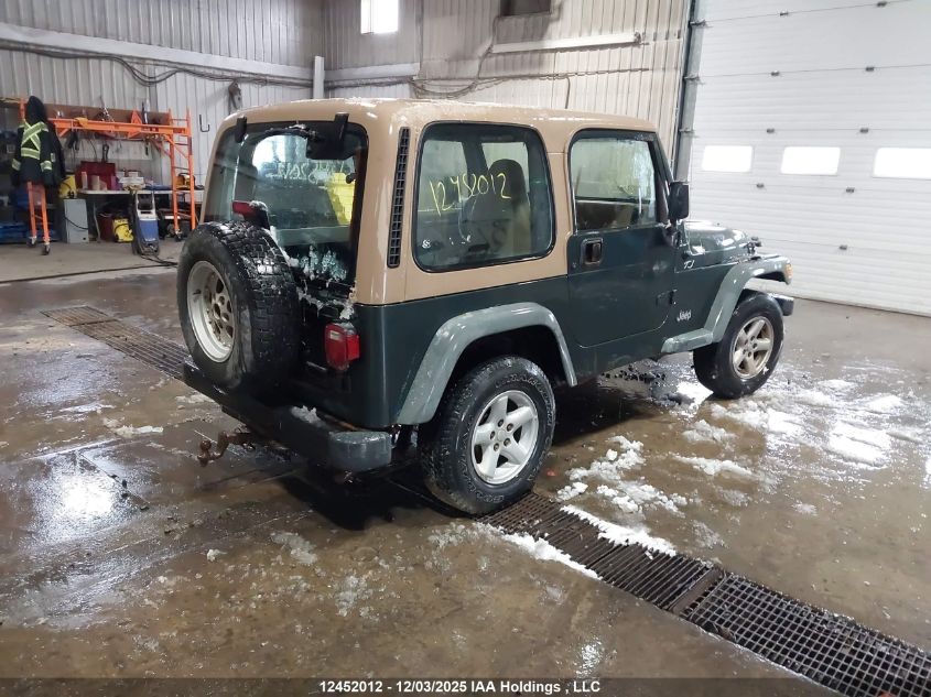 2002 Jeep Wrangler / Tj Se VIN: 1J4FA29P02P749632 Lot: 12452012