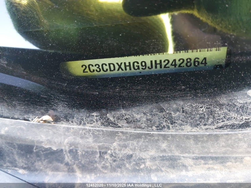 2C3CDXHG9JH242864 2018 DODGE CHARGER photo no. 9