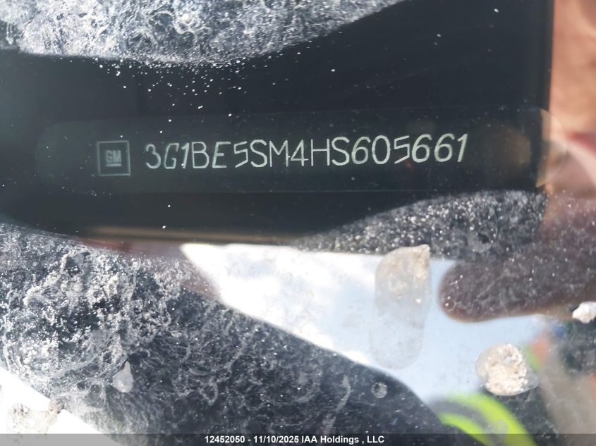 2017 Chevrolet Cruze Lt Auto VIN: 3G1BE5SM4HS605661 Lot: 12452050