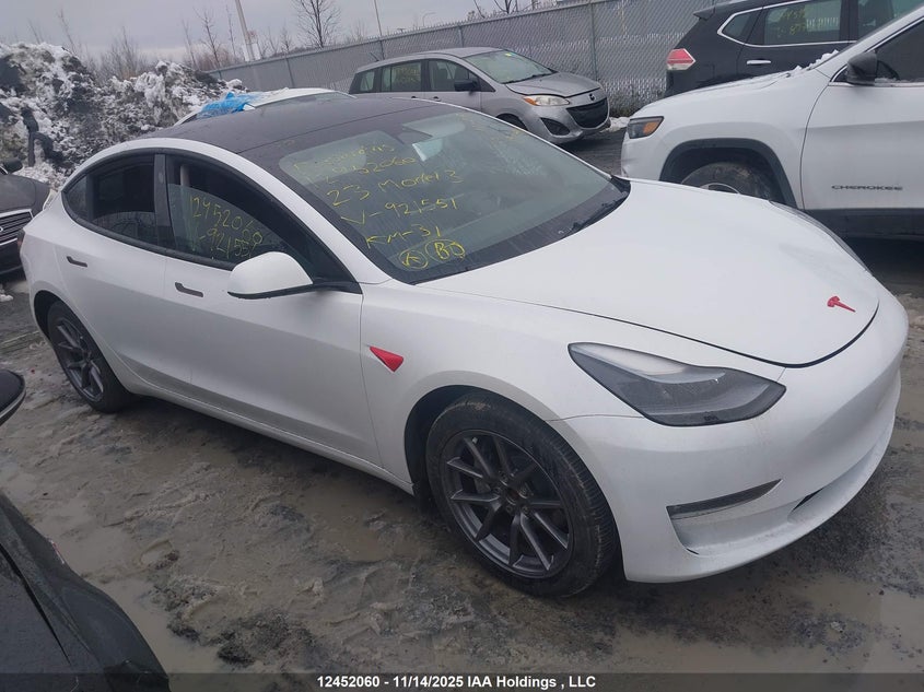 LRW3E1EBXPC921551 2023 Tesla Model 3 Long Range auction photo 1