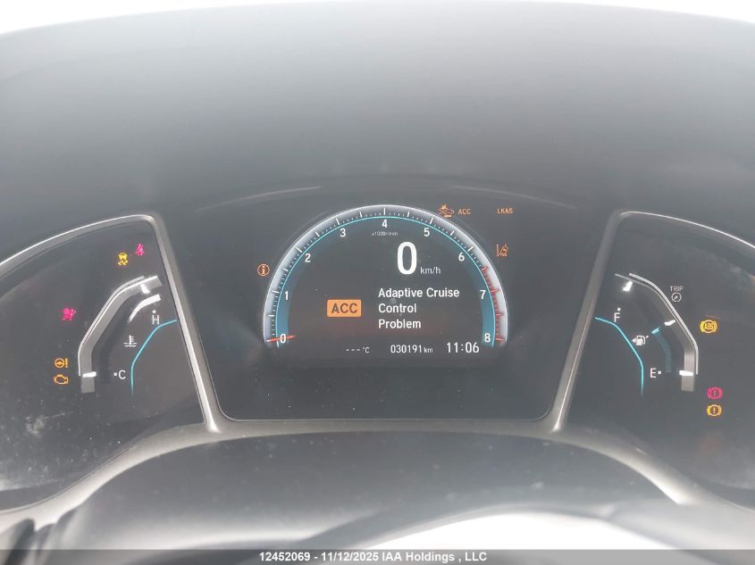 2020 Honda Civic Touring VIN: 2HGFC1F94LH104280 Lot: 12452069