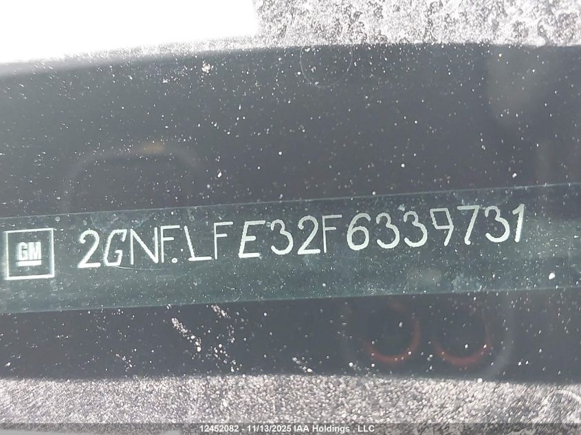 2015 Chevrolet Equinox Lt VIN: 2GNFLFE32F6339731 Lot: 12452082