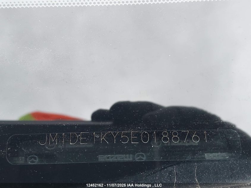 2014 Mazda Mazda2 VIN: JM1DE1KY5E0188761 Lot: 12452162