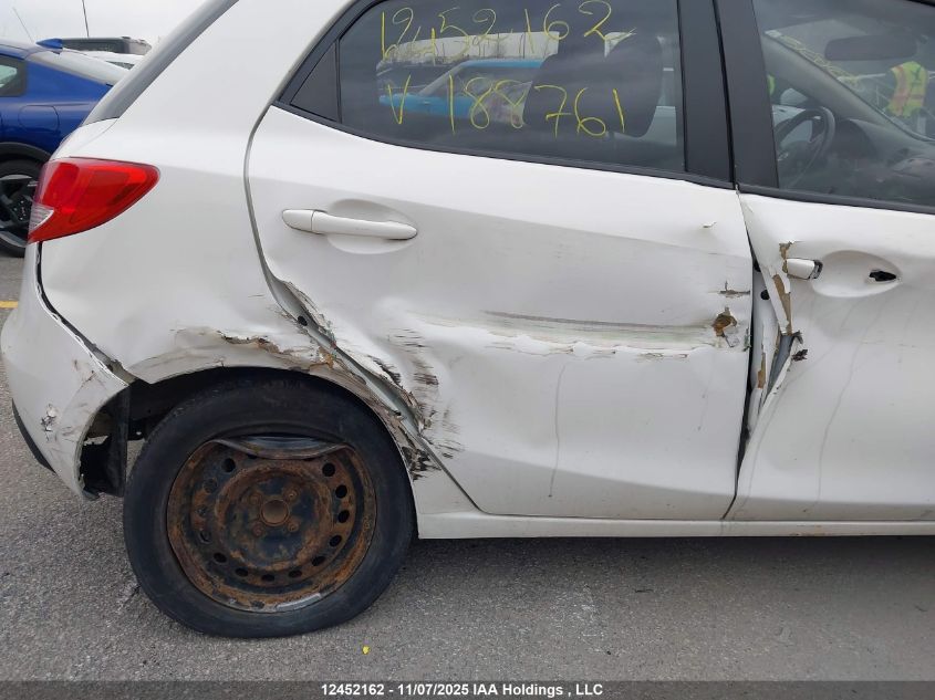 2014 Mazda Mazda2 VIN: JM1DE1KY5E0188761 Lot: 12452162