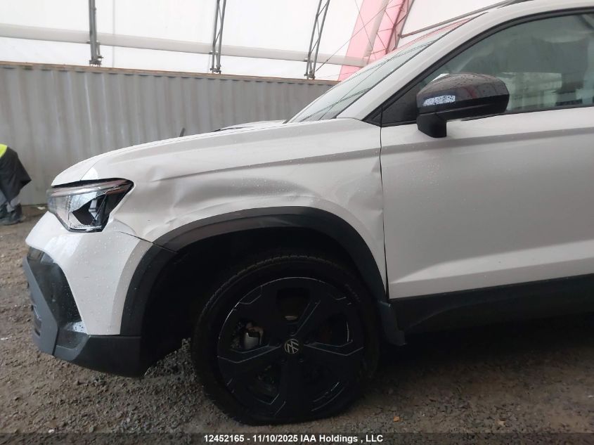 2025 Volkswagen Taos Comfortline Black Edition VIN: 3VV2C7B29SM036052 Lot: 12452165