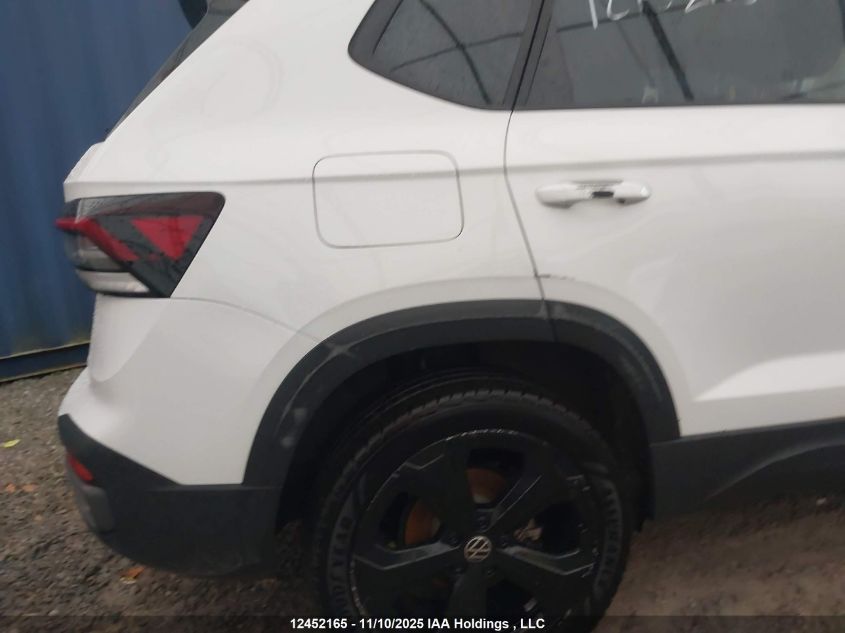 2025 Volkswagen Taos Comfortline Black Edition VIN: 3VV2C7B29SM036052 Lot: 12452165