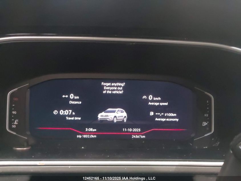 2025 Volkswagen Taos Comfortline Black Edition VIN: 3VV2C7B29SM036052 Lot: 12452165