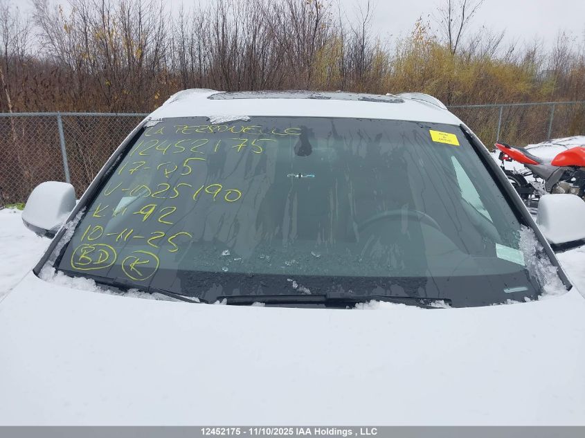 2017 Audi Q5 Progressiv VIN: WA1C7AFP7HA025190 Lot: 12452175