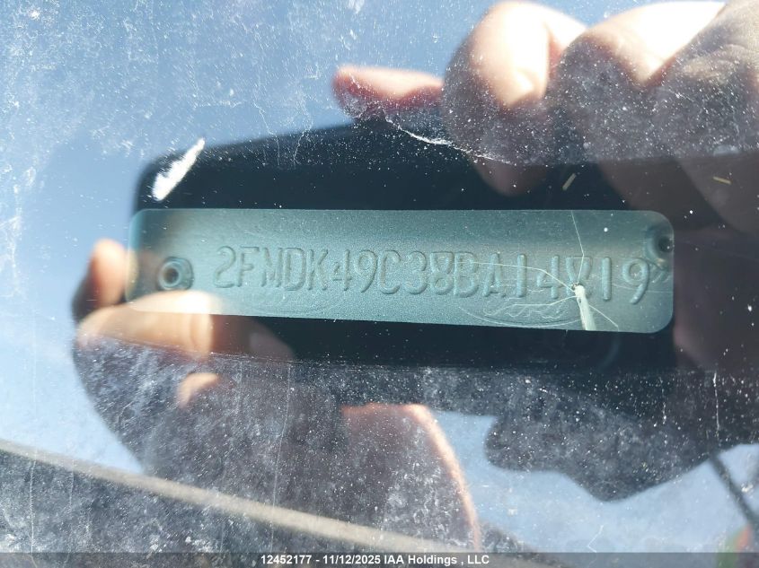 2008 Ford Edge Limited VIN: 2FMDK49C38BA14819 Lot: 12452177