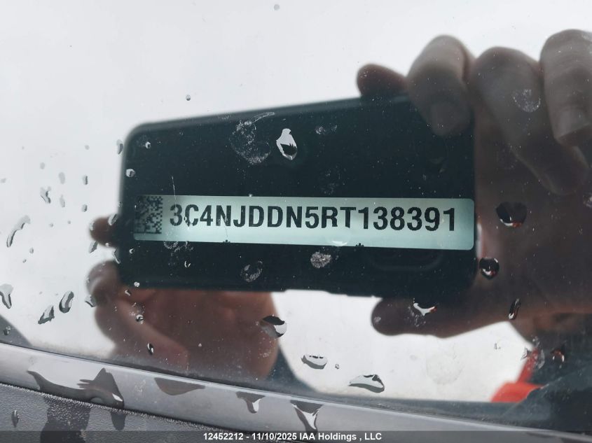 2024 Jeep Compass Trailhawk VIN: 3C4NJDDN5RT138391 Lot: 12452212