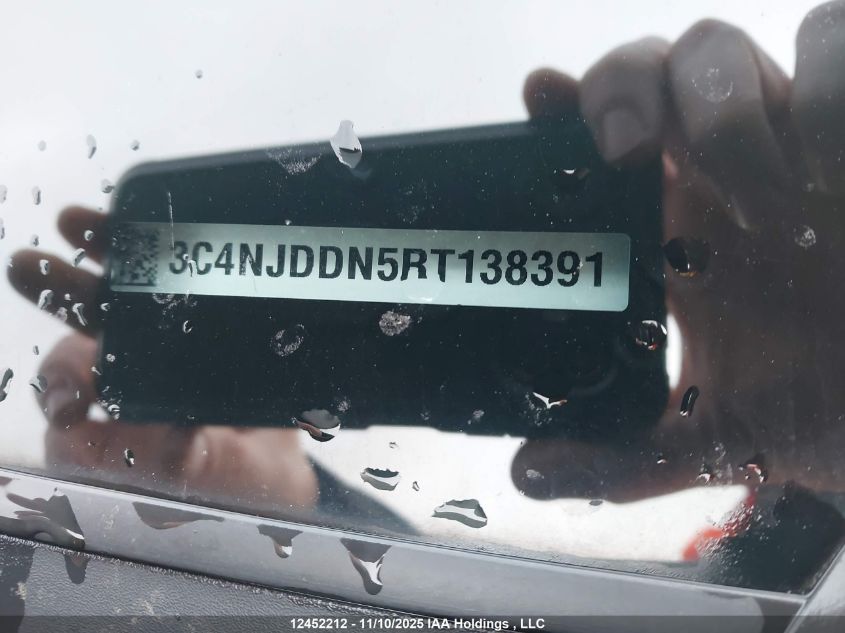 2024 Jeep Compass Trailhawk VIN: 3C4NJDDN5RT138391 Lot: 12452212