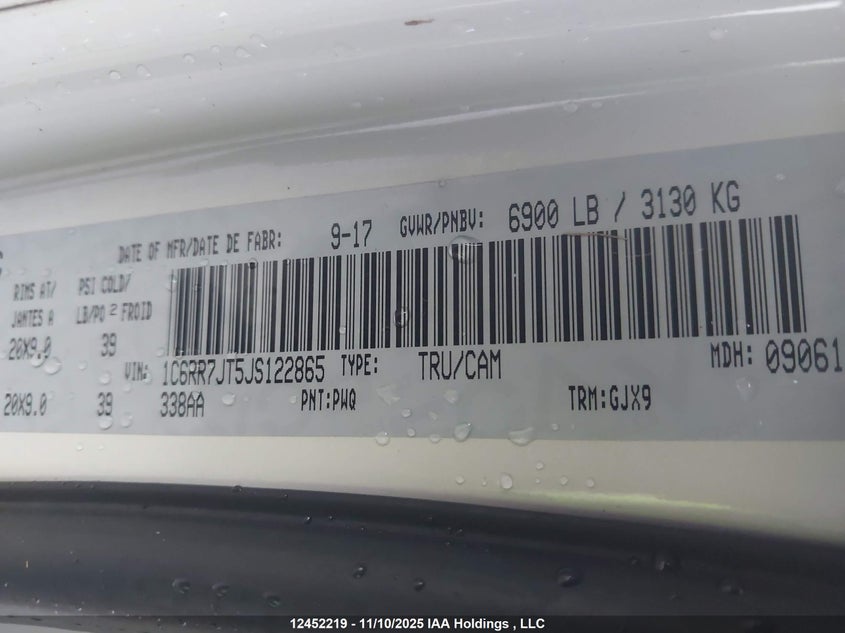 1C6RR7JT5JS122865 2018 RAM 1500 photo no. 18