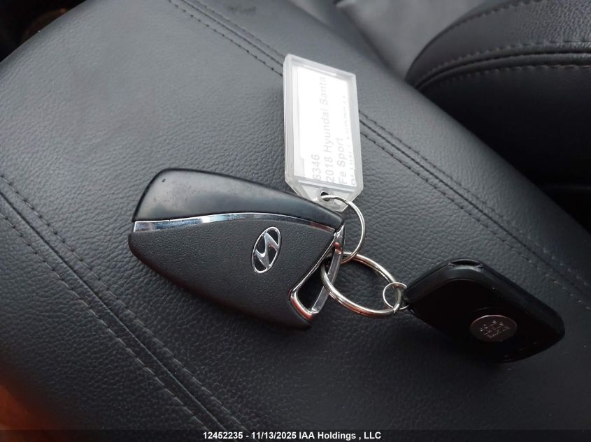 2018 Hyundai Santa Fe Sport VIN: 5XYZUDLA5JG552368 Lot: 12452235