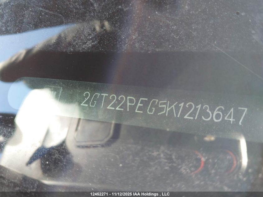 2019 GMC Sierra 2500Hd Sle VIN: 2GT22PEG5K1213647 Lot: 12452271
