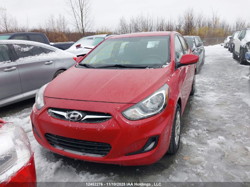 2014 Hyundai Accent Gl VIN: KMHCT5AE6EU187493 Lot: 12452276