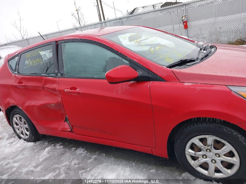 2014 Hyundai Accent Gl VIN: KMHCT5AE6EU187493 Lot: 12452276