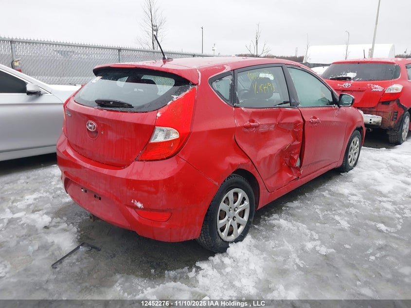 KMHCT5AE6EU187493 2014 HYUNDAI ACCENT photo no. 4