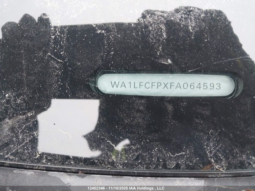 2015 Audi Q5 2.0T Progressiv VIN: WA1LFCFPXFA064593 Lot: 12452346