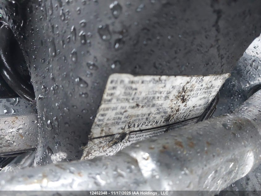 2006 Yamaha Xv1900 VIN: JYAVP22N16A000349 Lot: 12452348