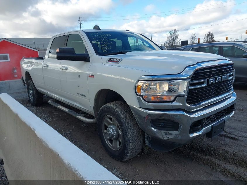 2021 Ram 2500 Big Horn VIN: 3C6UR5JJ2MG555603 Lot: 12452388