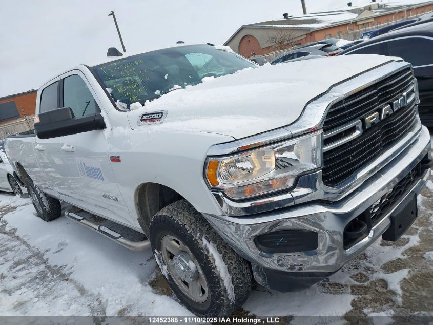 2021 Ram 2500 Big Horn VIN: 3C6UR5JJ2MG555603 Lot: 12452388
