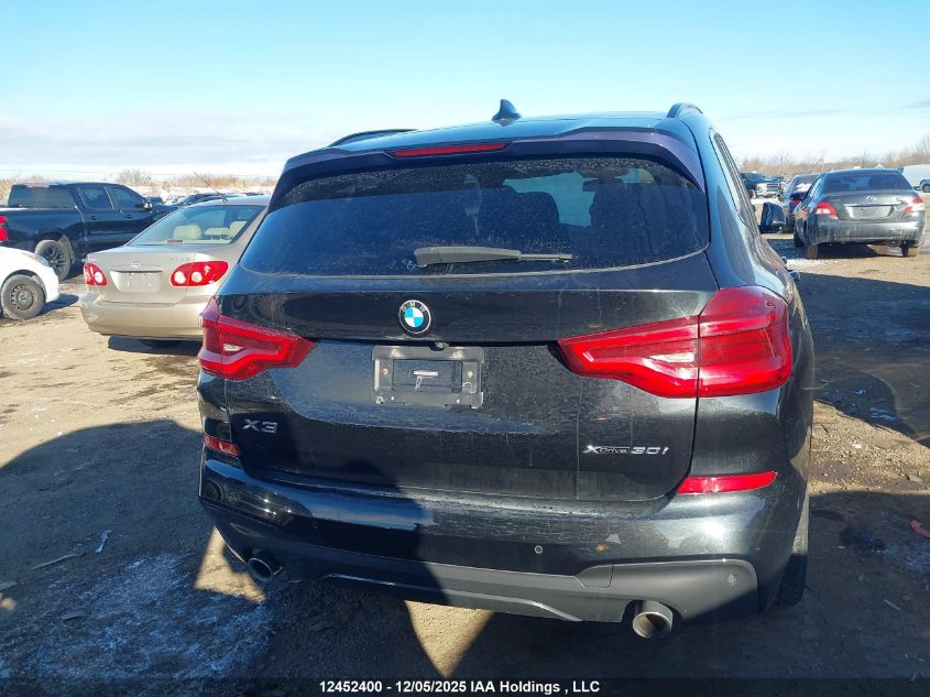 2019 BMW X3 xDrive30I VIN: 5UXTR9C54KLD96967 Lot: 12452400