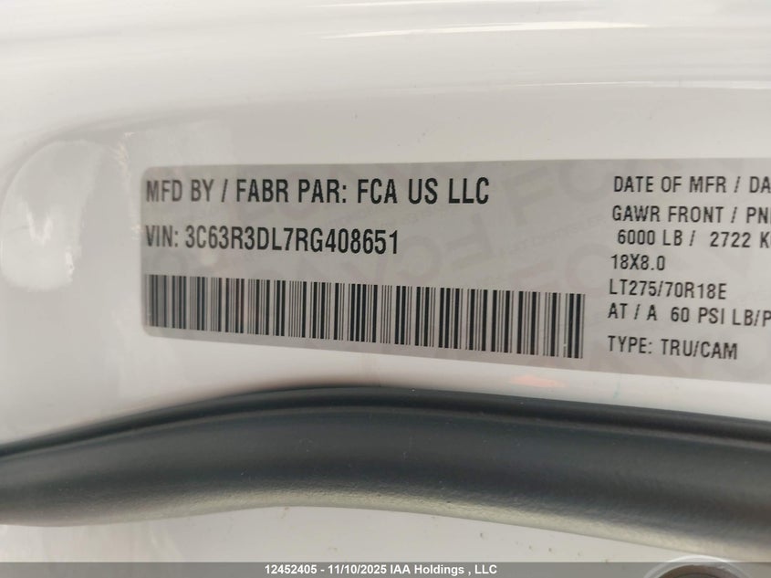 3C63R3DL7RG408651 2024 RAM 3500 photo no. 9