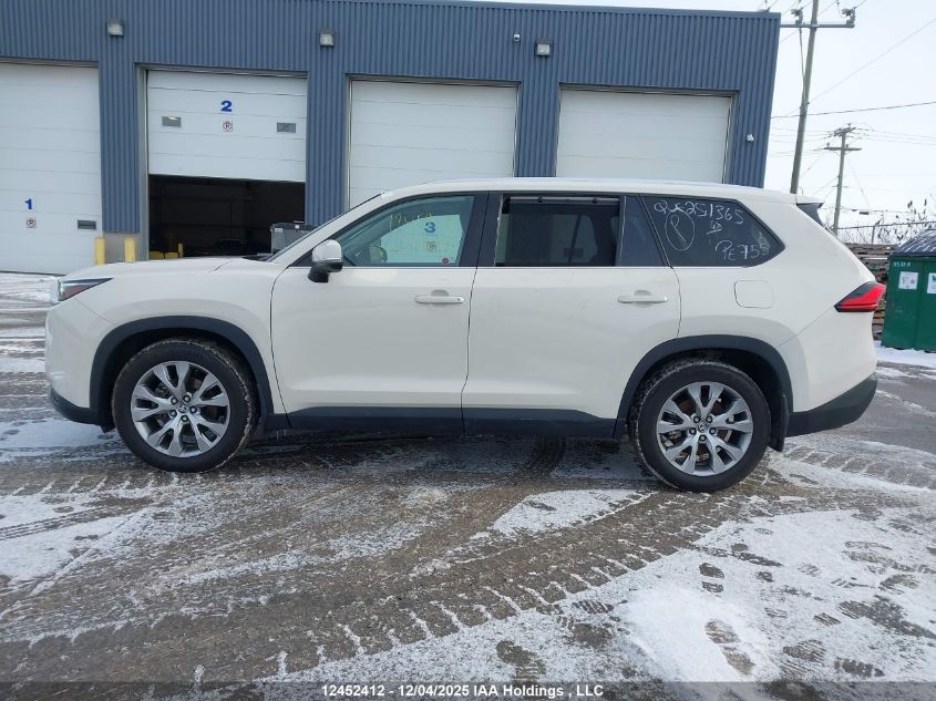 2024 Toyota Grand Highlander Xle/Limited/Platinum VIN: 5TDAAAB52RS011527 Lot: 12452412